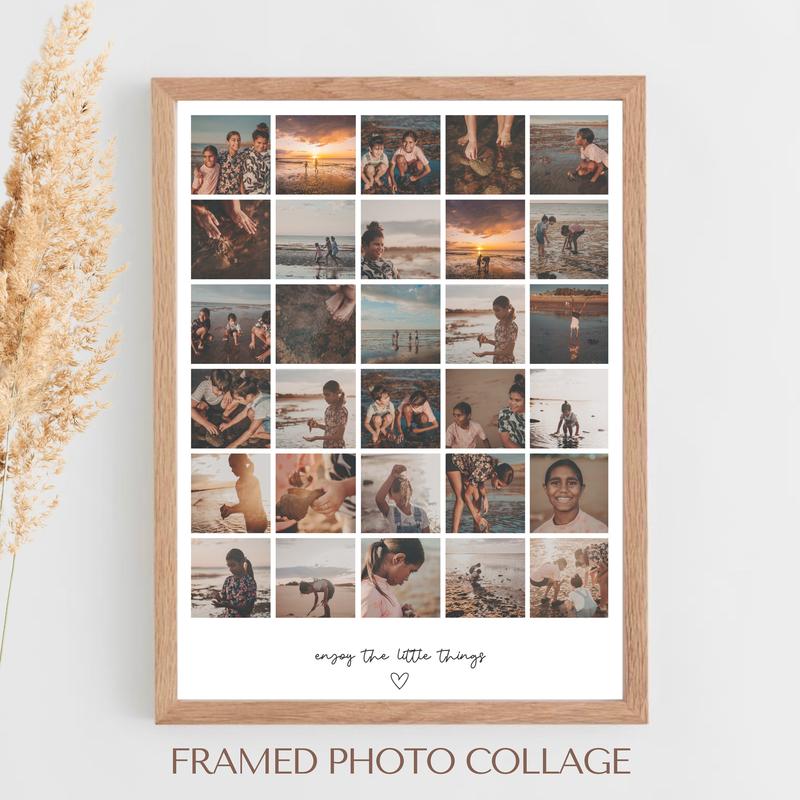 Personalised Framed Photo Collage | Framed Photo Print | Family Portrait | Family Photo | Custom Gift | Gift Ideas for Him or Her