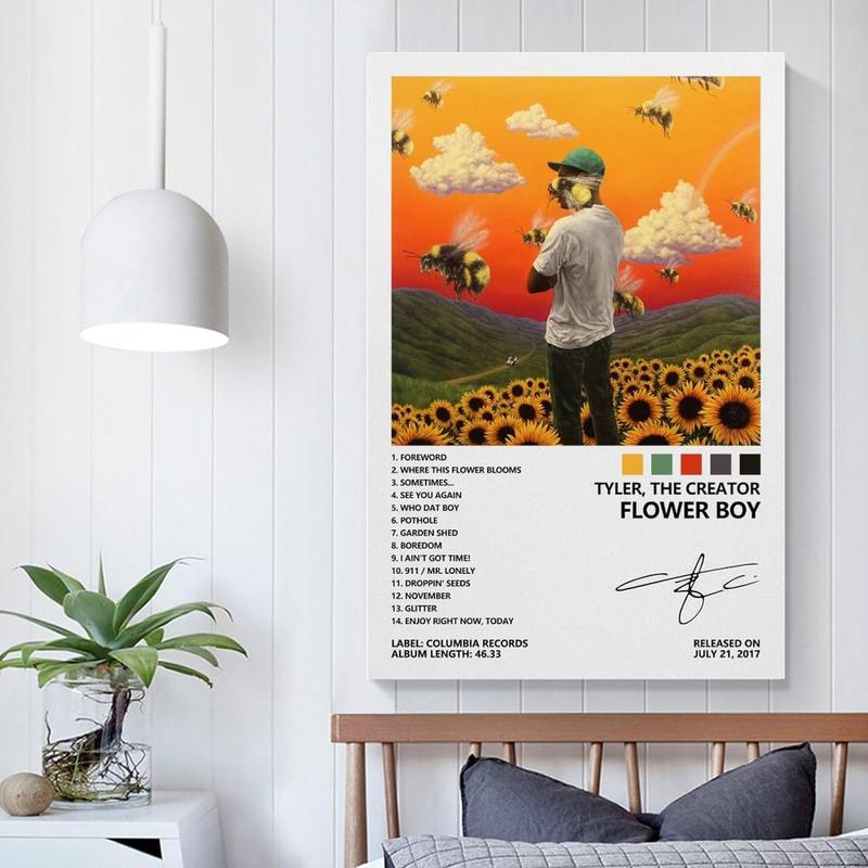 Tyler Poster The Creator Flower Boy Album Cover Posters Canvas Art Poster Bedroom Decor Posters Print Gift room decor