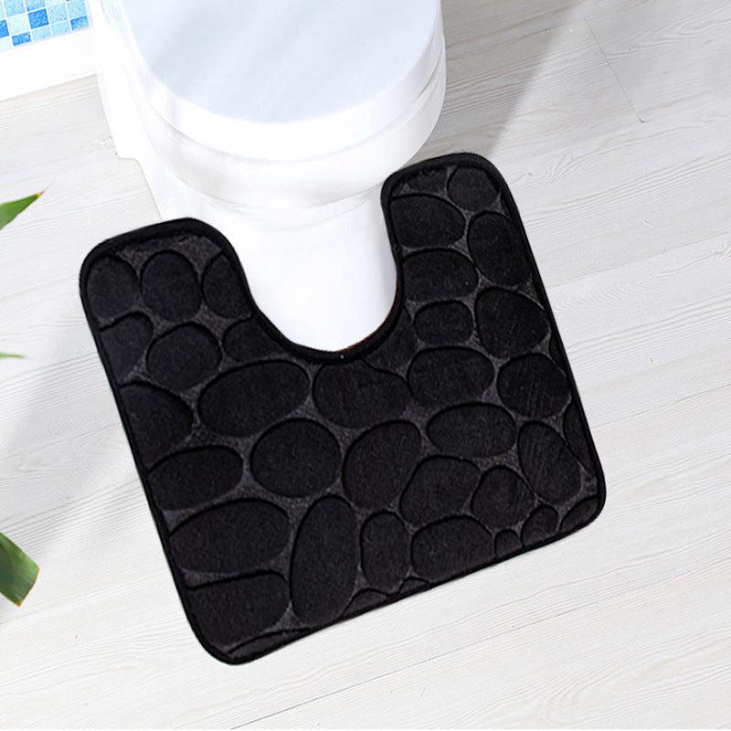 Toilet Doormat Carpet Mat Toilet Foot Mat U-shaped Floor Mat